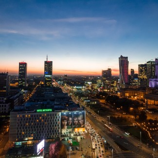 The city of Warsaw