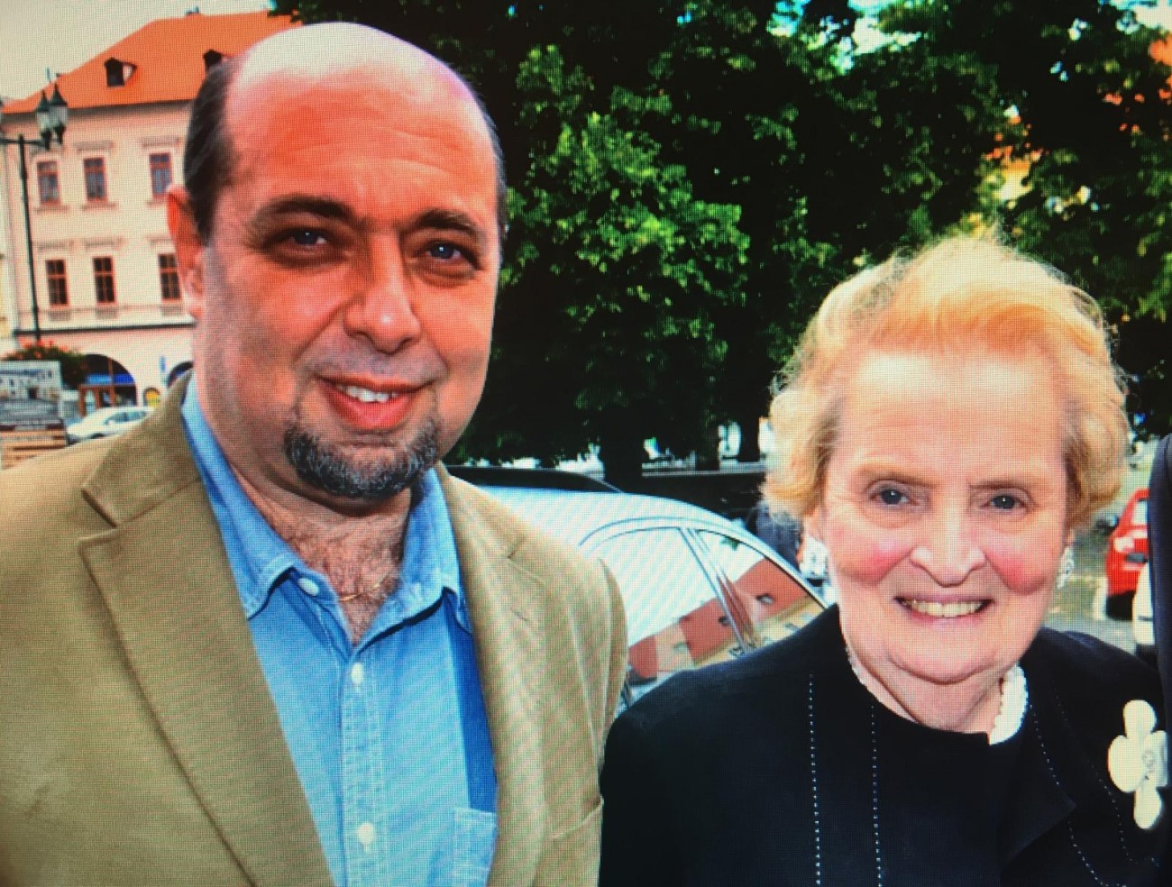 Tomas Kraus with Madeleine Albright